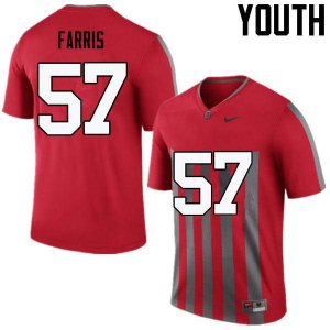 Youth Ohio State Buckeyes #57 Chase Farris Throwback Nike NCAA College Football Jersey Lightweight CQA0344IO